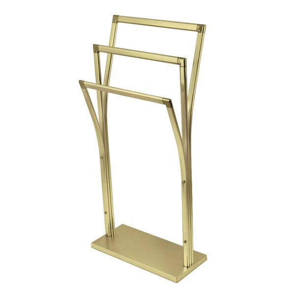 Freestanding YStyle Towel Rack, Brushed Brass